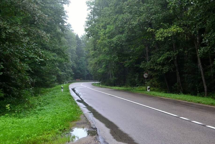 Дорога в сторону от Краснознаменска.