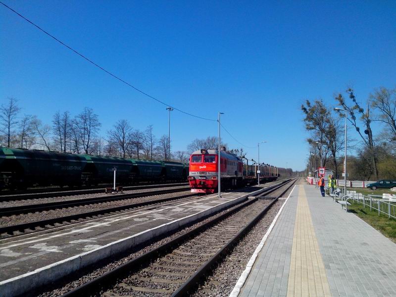 Поезд на станции Шиповка