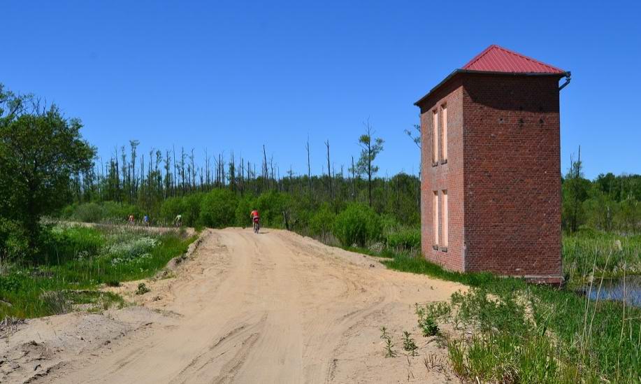 Дамба вдоль Ржевки в районе Громово.