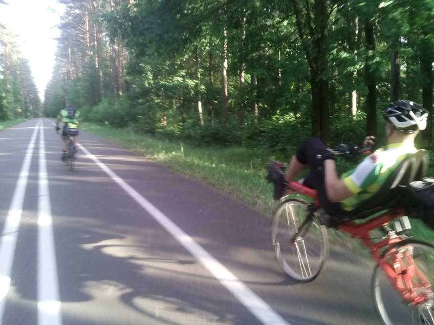 Въезд по велодорожке в Друскининкай