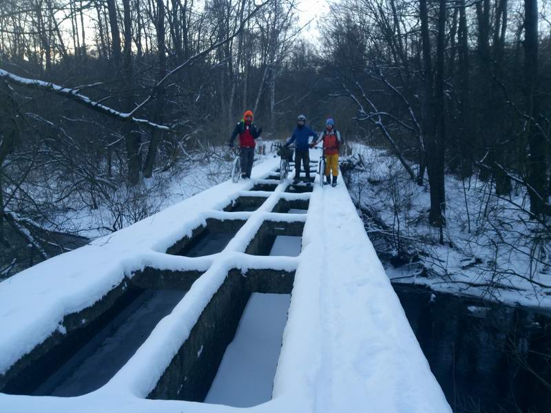 Переходим Граемку по мосту Отводного канала