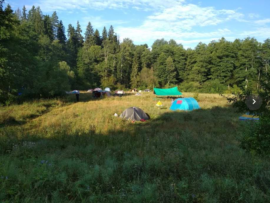 Лагерь на поляне Ягдбуде.