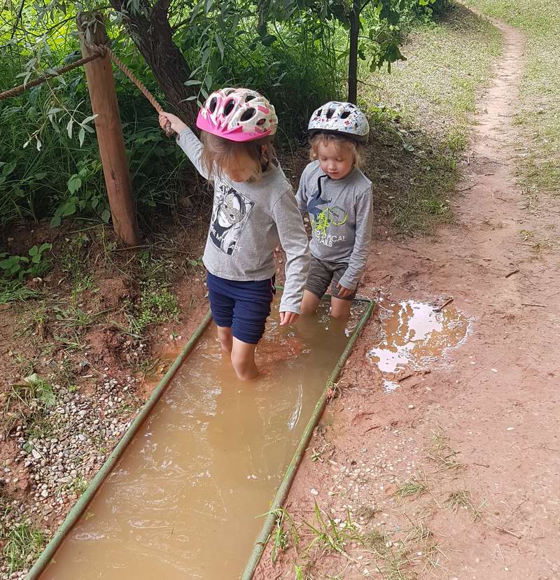 Удивительно, что было и препятствие с водой