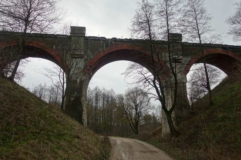 Железнодорожный виадук в Кепойце. Построен в 1912-1914г