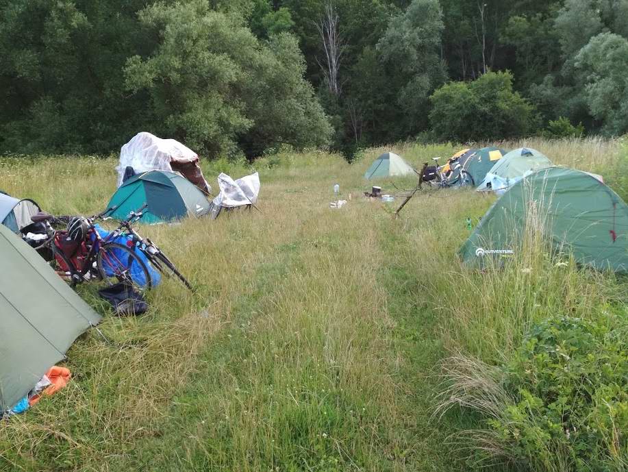 Лагерь на месте первой ночёвки