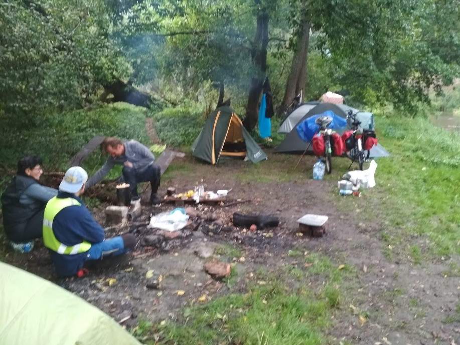 Лагерь на Жучковском водопаде