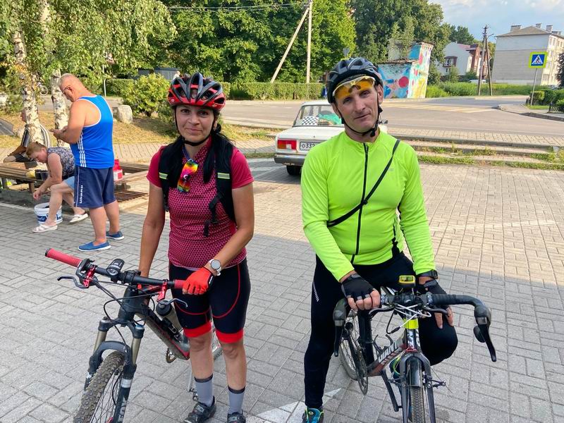 Анна Наумова и Александр Копосов на финише