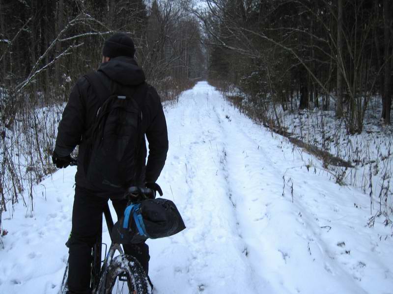 В месте, где в р. Луговую впадает р. Оса, дамба кончилась