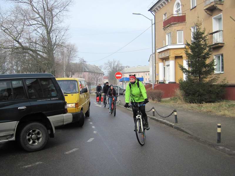 Подъезжаем к паромной переправе в Балтийске