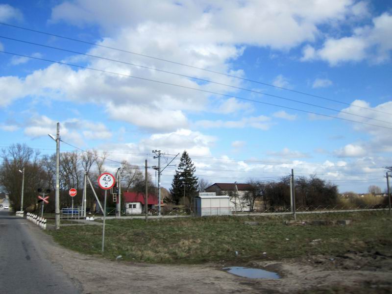 Проезжаем переезд в Сосновке