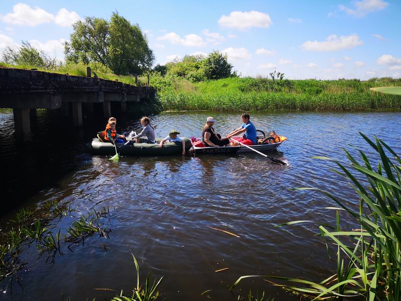 Старт водной группы по реке Улитке