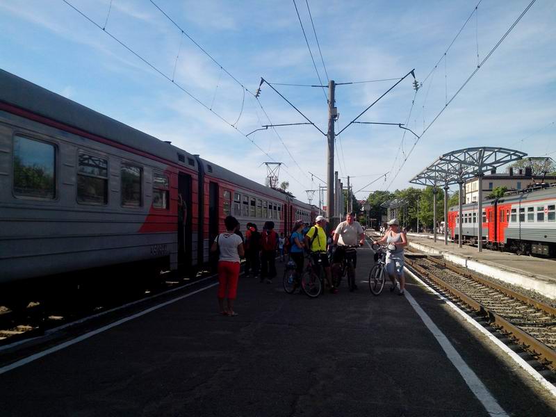 Финиш на вокзале в Зеленоградске