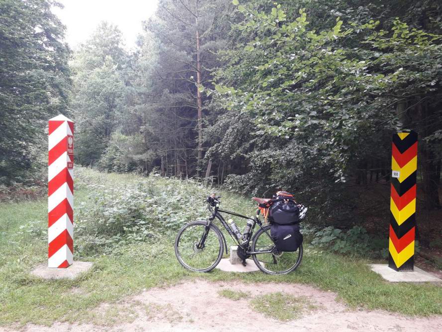 Usedom. Натуральный парк. Граница между Германией и Польшей.