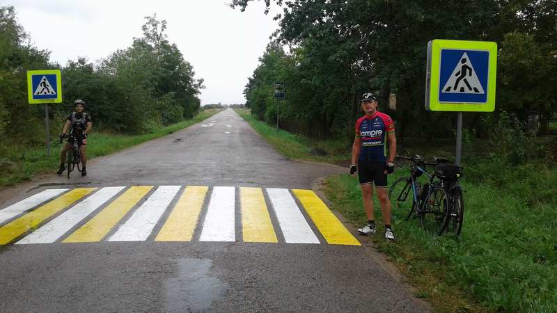 На пешеходном переходе в Сорокино