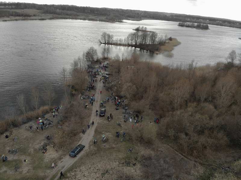 Фото места привала с вертолёта