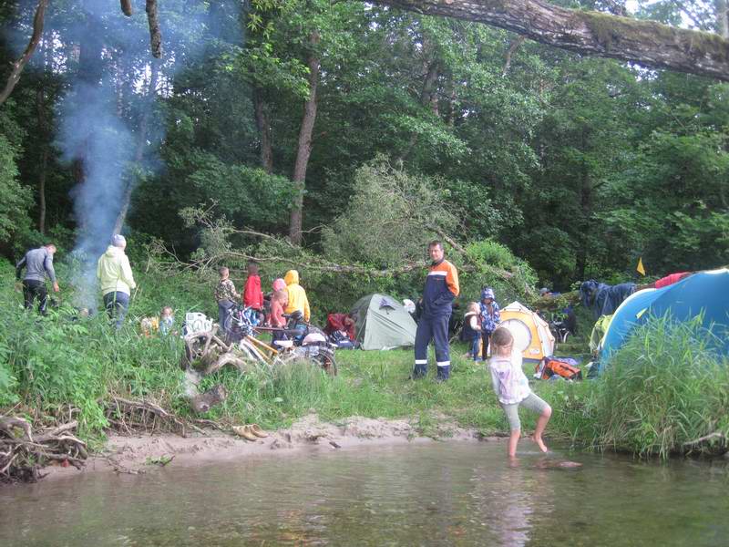 Наш лагерь. Вид с воды