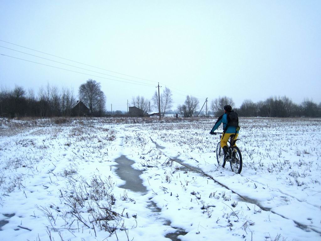 Едем по полю