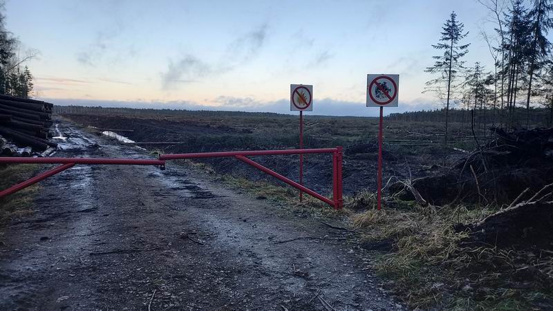 Вид на торфяные поля с другой стороны