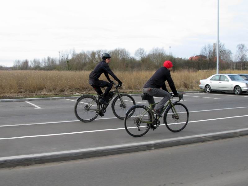 Велодорожка на ул. Транспортной.