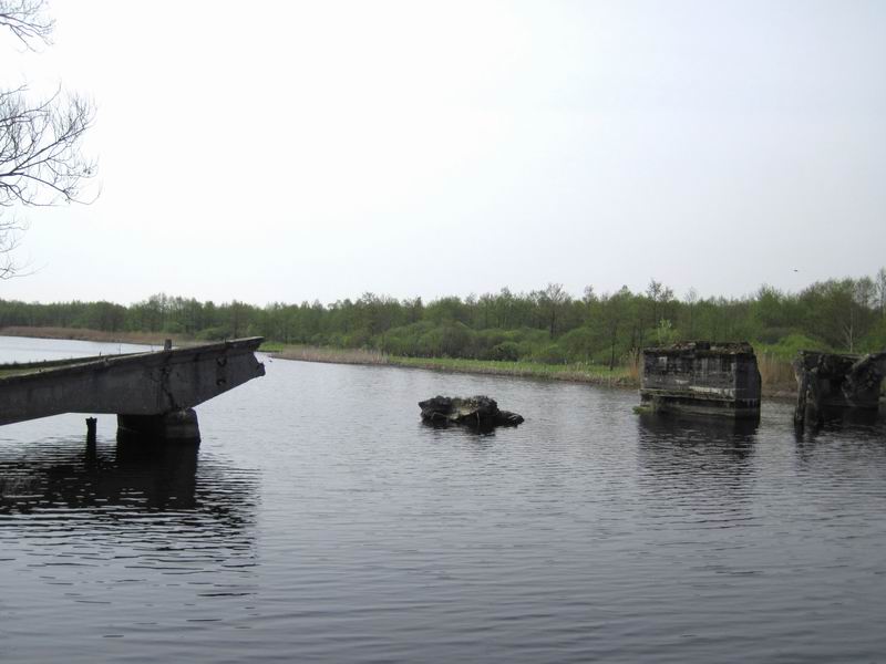 Взорванный мост в Громово