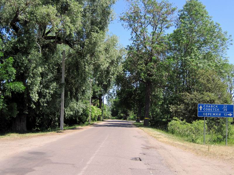Велогруппа тем временем въезжает в Ясное