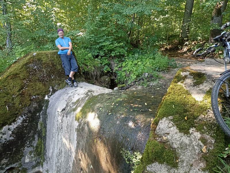 Сергей на Рейхенбахском водопаде