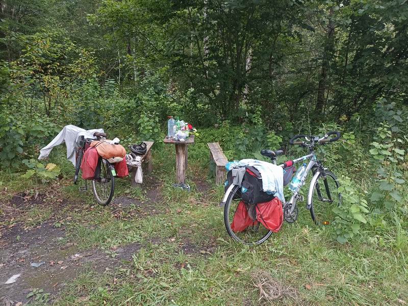 Приехали на место ночевки