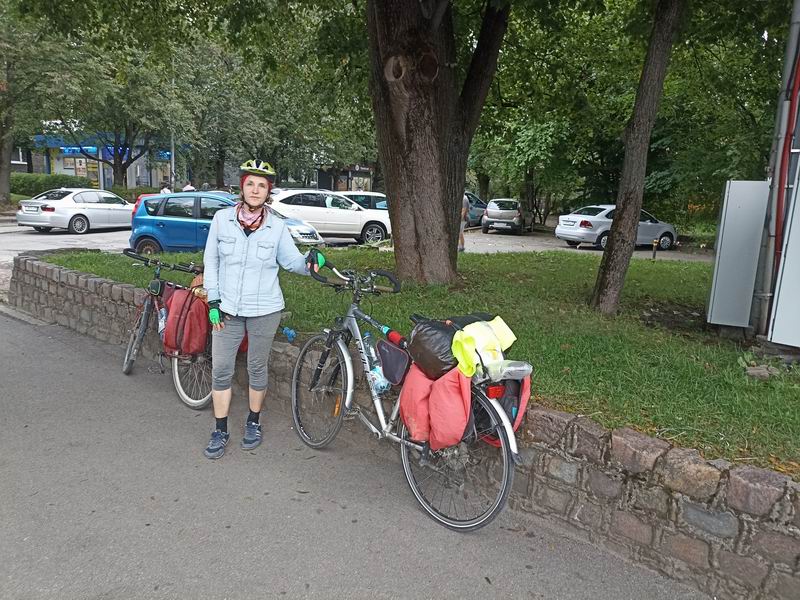 Финиш велопохода в центре Калининграда