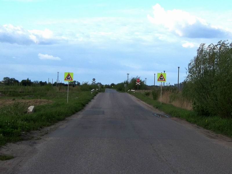 Выезжаем из сухого порта по асфальту