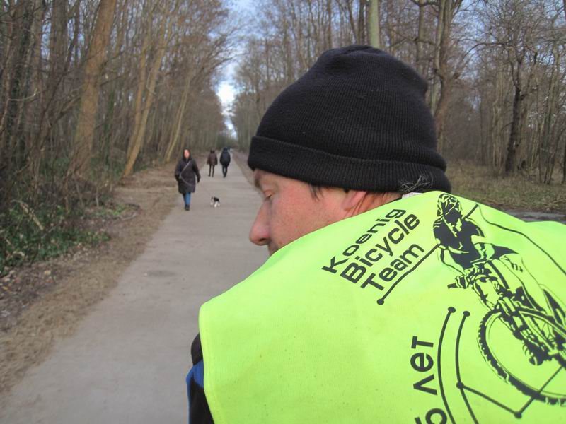 Здесь раньше была железная дорога для артиллерийского транспортёра