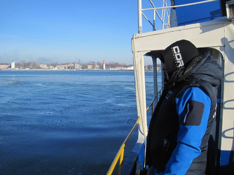 Никита Никитин на пароме