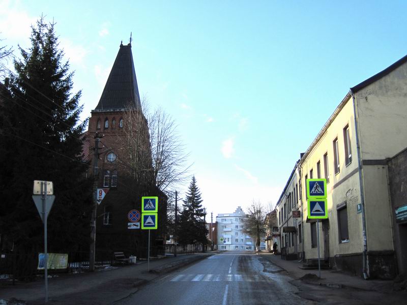 Улица Калининградская в Багратионовске