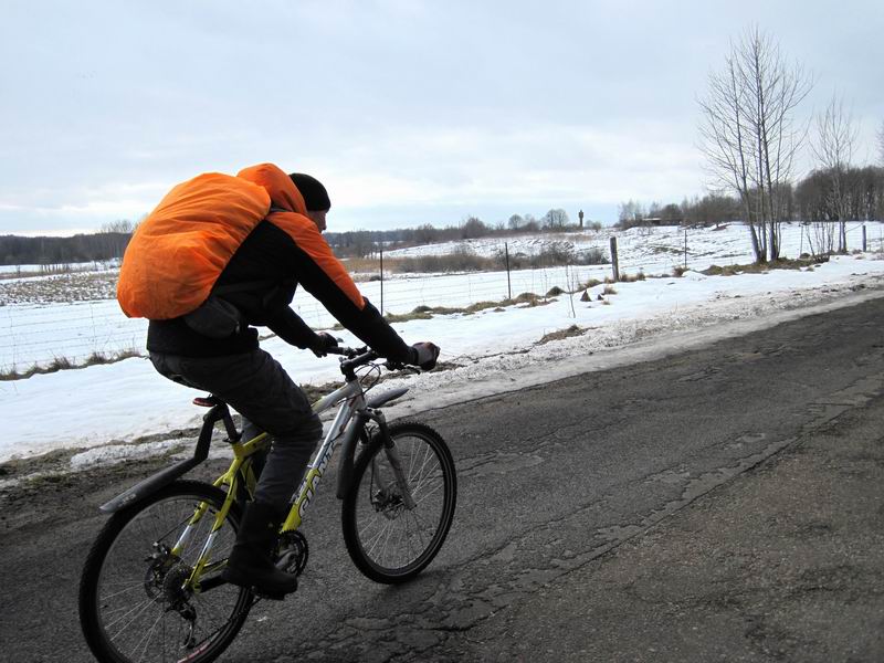 Игорь Васюшкин на подъезде к Пограничному