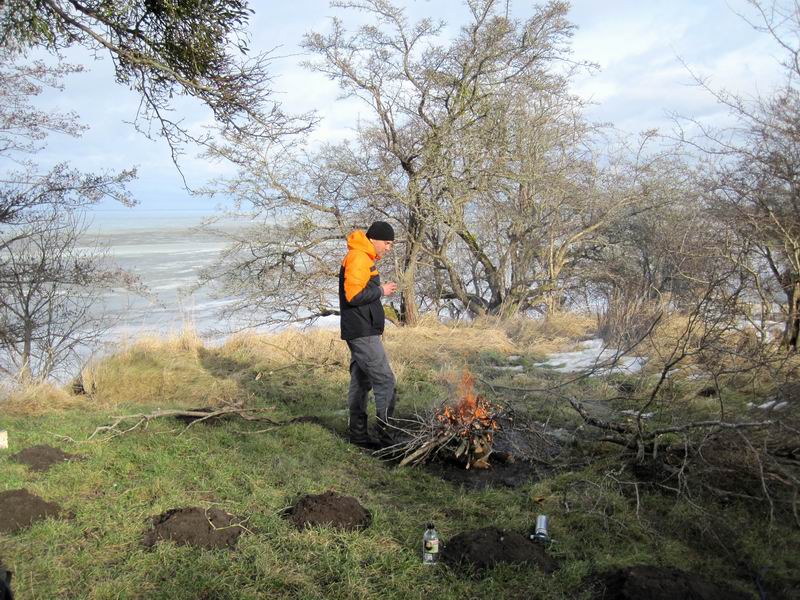 Большой привал с костром