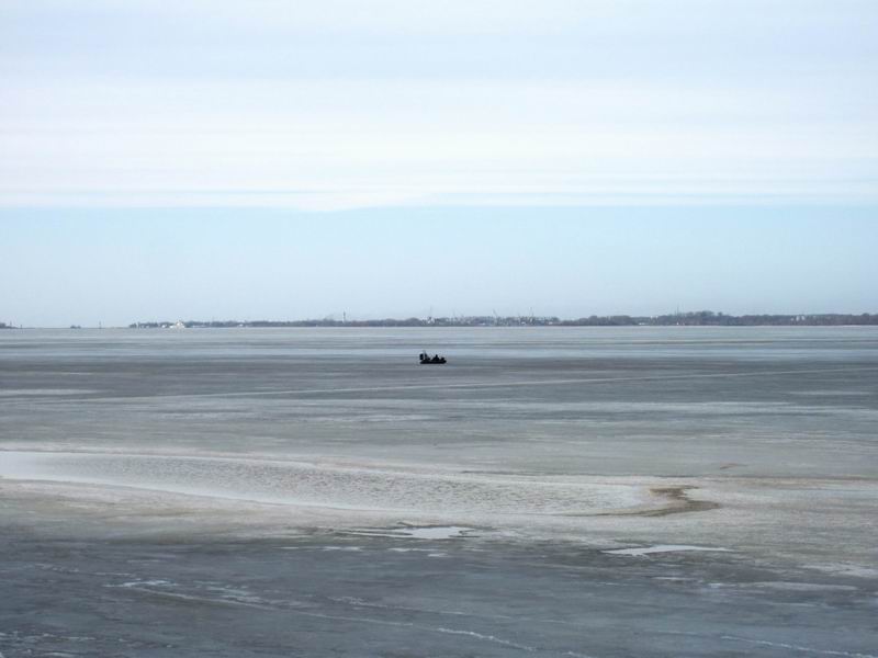 Аэролодка в заливе