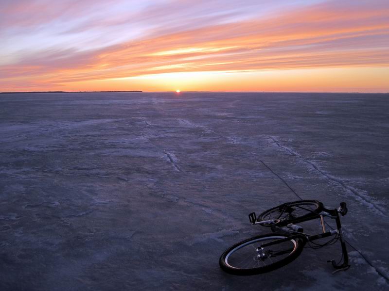Велотема на закате
