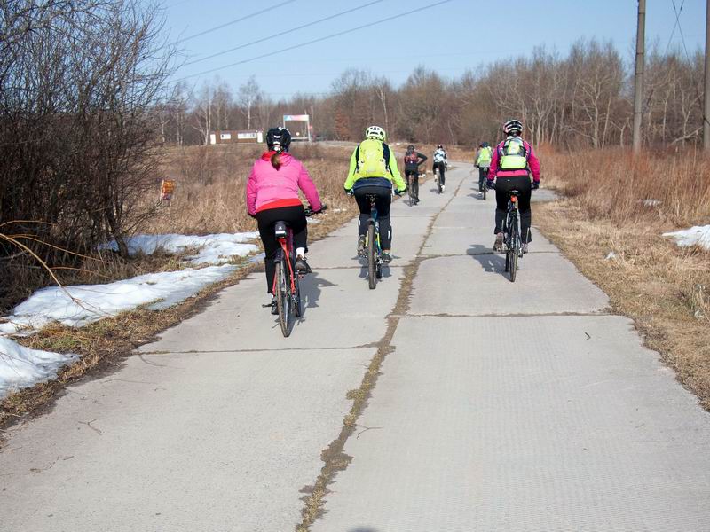Дорога из аэродромных плит в Аистово-Парк.