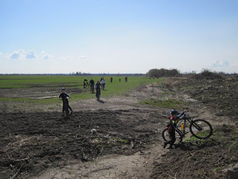 Участники передвигаются по полю