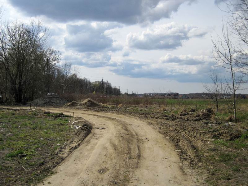 Грунтовка перед выходом на асфальт