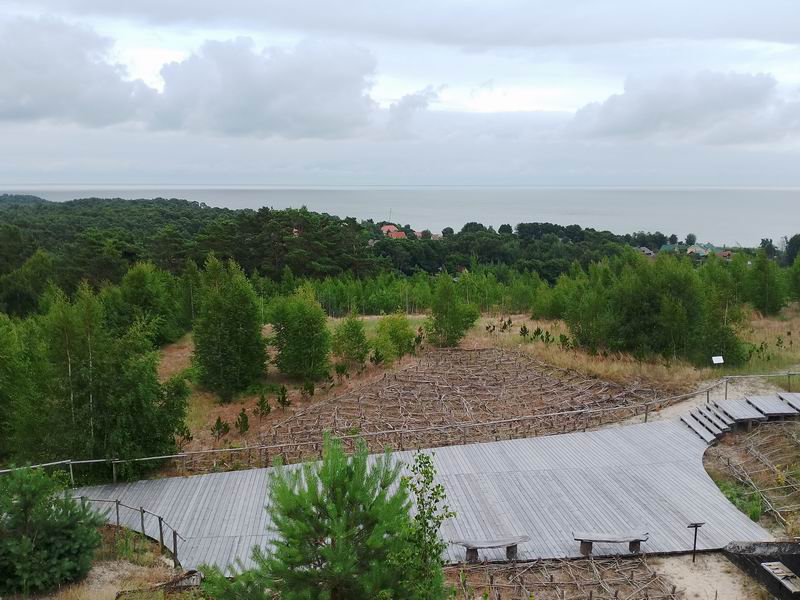 Вид с вышки на посёлок Морское